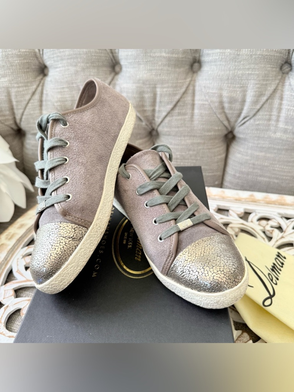 Delman New York Magie Stone Sneakers Shoes Women’s 7
